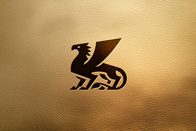 Griffin beast bird branding design eagle feather graphic design griffin griffon icon illustration lion logo logo design minimalist premium vector wings