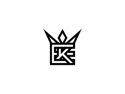 Ke Ek Crown Logo royal ke design