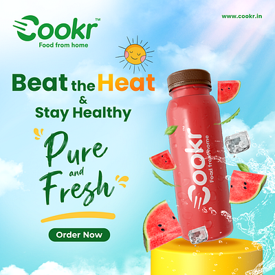 Summar branding on Cookr branding graphic design