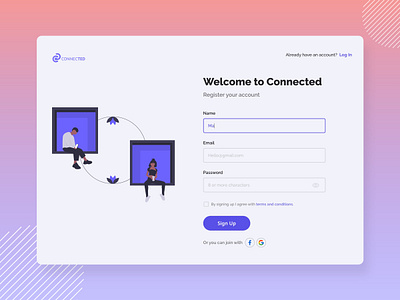 Daily UI #01 - Sign Up Page daily ui daily ui challenge dailyui ui web