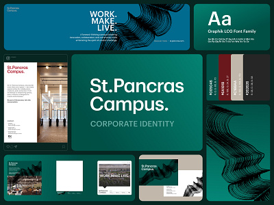 Corporate Identity - St.Pancras Campus. brand guideline brand identity branding colour guide company branding corporate identity logo logo design logo identity logo usage typography visual identity