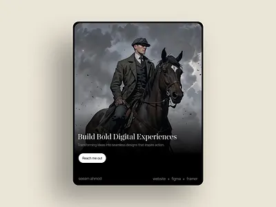 Build Bold Digital Experiences - UI Card branding card ui cards design figma figma design graphic design illustration landing page logo modern card modern card design peaky blinders section ui ui card design ui elements uiux vector