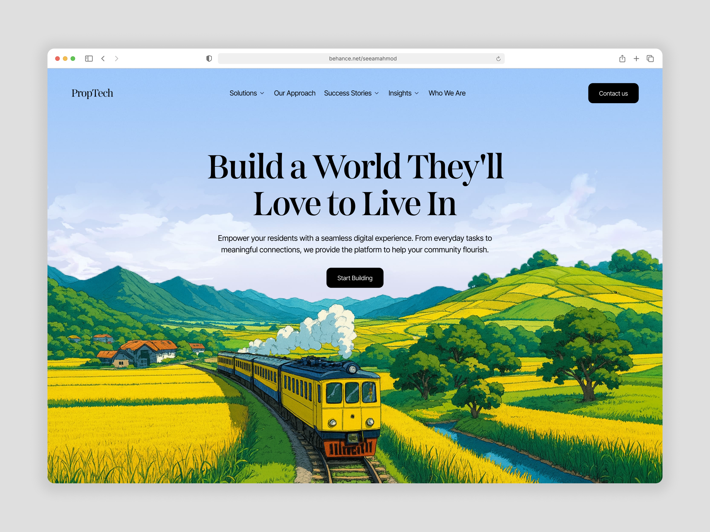 Example of Full Website UI Design