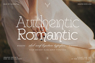 Authentic Romantic - Slab Serif Font bold branding font font duo italic modern retro sans sans serif font sans serif font family sans serif typeface serif