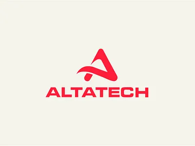 ALTATECH Logo Design flat logo logotype modern technology