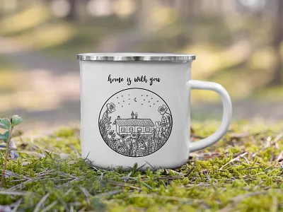home is with you surface design branding character characterdesign comic illustration surface design