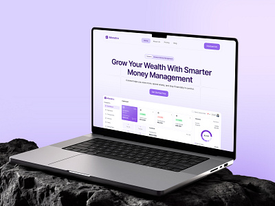 Monetra: Smart SaaS Platform for Modern Financial Management budgetingapp dashboarddesign dashboardui designsystem financeapp financialdashboard financialmanagement financialplanning fintechui landingpagedesign mobileappdesign moderndesign moneymanagement purpledesign responsivedesign saasdesign savingstracker uiuxdesign wealthmanagement webdesign