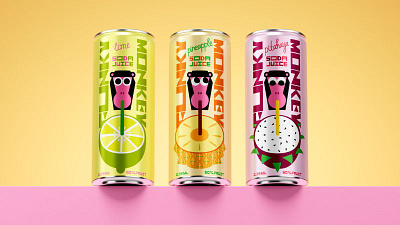 Branding for Funky Monkey animation beverage brand designer brand identity branding design graphic design illustration ui ux