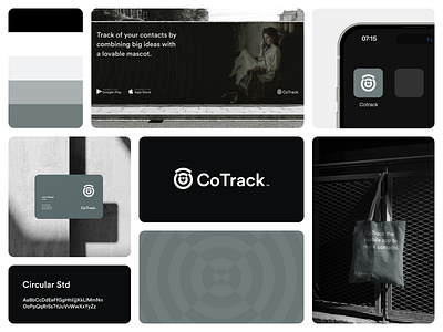 Cotrack - Tracking App Branding bento grids bentogrid brand guidelines brand identity brand strategy branding graphic design logo logo design logotype logotype design visual branding visual identity