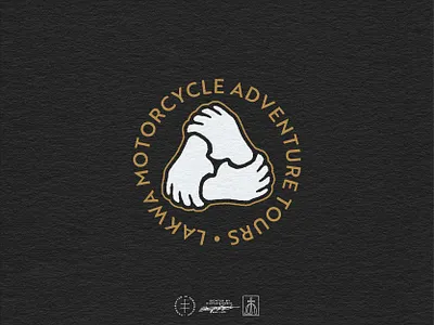 Lakwa Motorcycle Submark adventure badge brand design brand identity branding branding design emblem hand drawn identity design illustration logo logo design logo designer logodesign motorcycle retro sports tour vintage visual identity