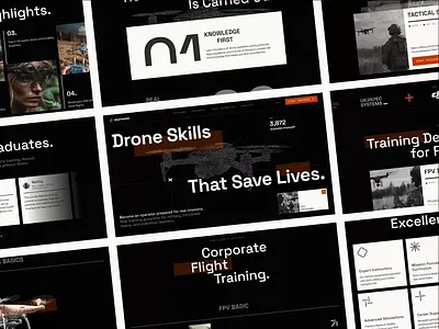 UI/UX Website for Mil-Tech Company animation b2b b2c company design drones logo mil tech military startup tech typography ui uiux ux visuals web design website