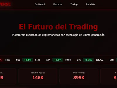 CRYPTOVERSE animation branding crypto graphic design logo ui web design