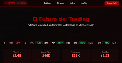 CRYPTOVERSE animation branding crypto graphic design logo ui web design