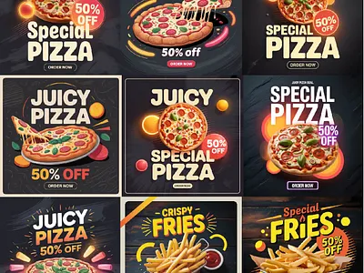 “Design that makes your taste buds tingle 🍕🎨” branding design food menu food post food poster graphic design illustration logo poster poster design typography vector