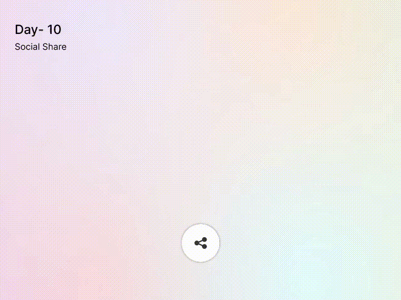 Social Share animation motion graphics ui