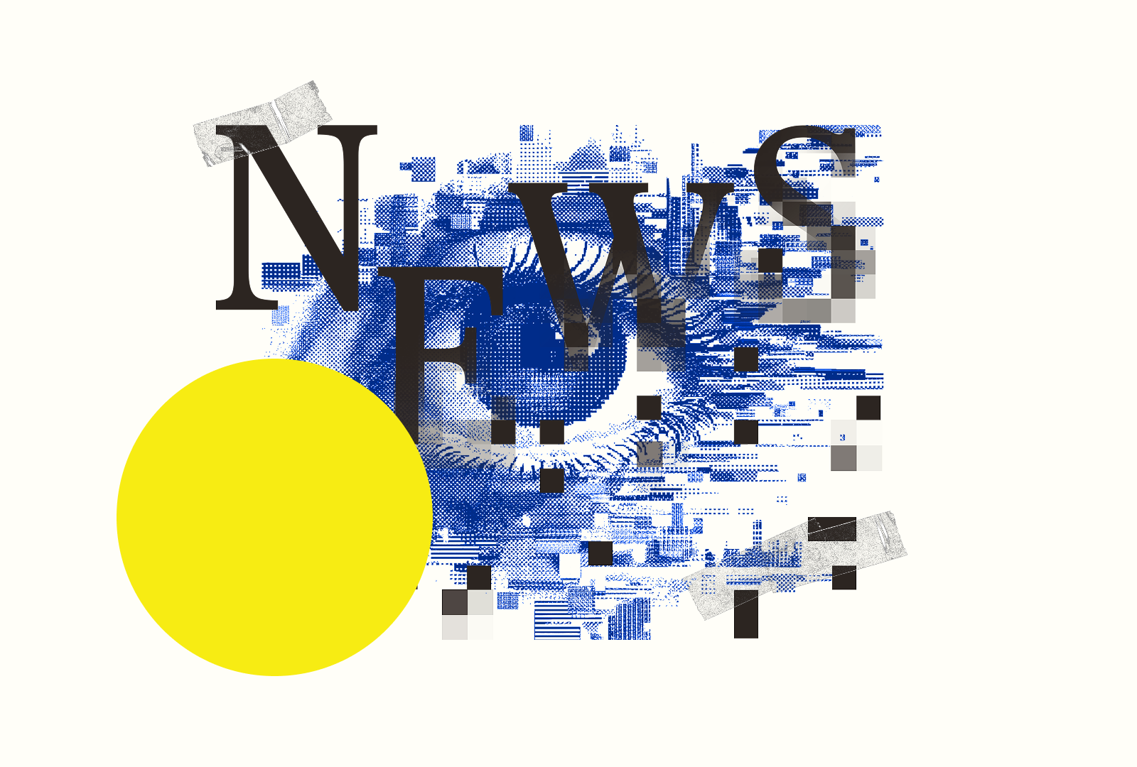 AI — Impact on News ai editorial illustration news