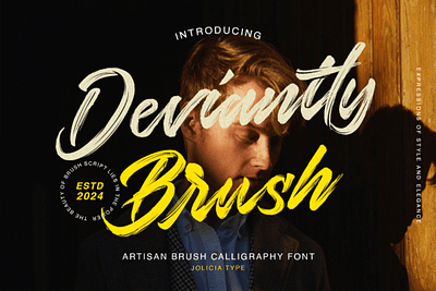 Deviantly Brush Font apparel fonts beauty fonts birthday cards fonts bold bold charm branding fonts brush font brush lettering brush pen style brush script design deviantly brush font handwritten brush illustration organic flow textured strokes vintage