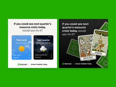 Bonsai - Social Media Ads ad design advertising content creation ecommerce facebook ads instagram ads paid media ppc design saas static ads