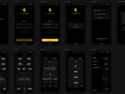 Lion Energy mobile app ui ux