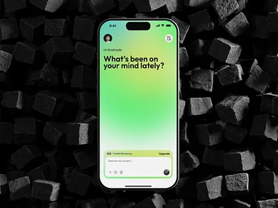 AI Chatbot App – Clean Mobile UI Concept uiux design