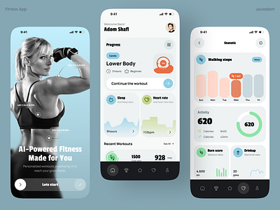 Fitness App Design app app design app ui fitness fitness app fitness app design gym app ui ux workout app