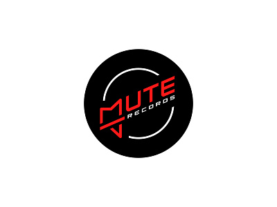 Mute Records clever design dragisa trojancevic giletroja illustration logo logo design minimalism music music logo mute mute logo mute music mute music logo mute records mute wordmark records smart typography ui