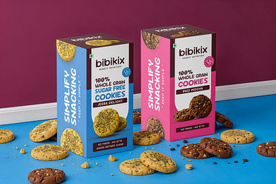 Modern Cookie Packaging Box Design – Bibikix Brand bag design bottle design design designer illustration label design packaging design pouch design product label
