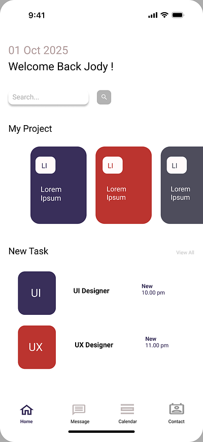 Schedule daily ui 071