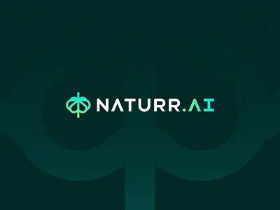Naturr.AI - Logo Design & Visual Identity abstractlogo ai artificial intelligence branding brandmark design entrepreneurship graphic design illustration logo logo inspiration nature petals