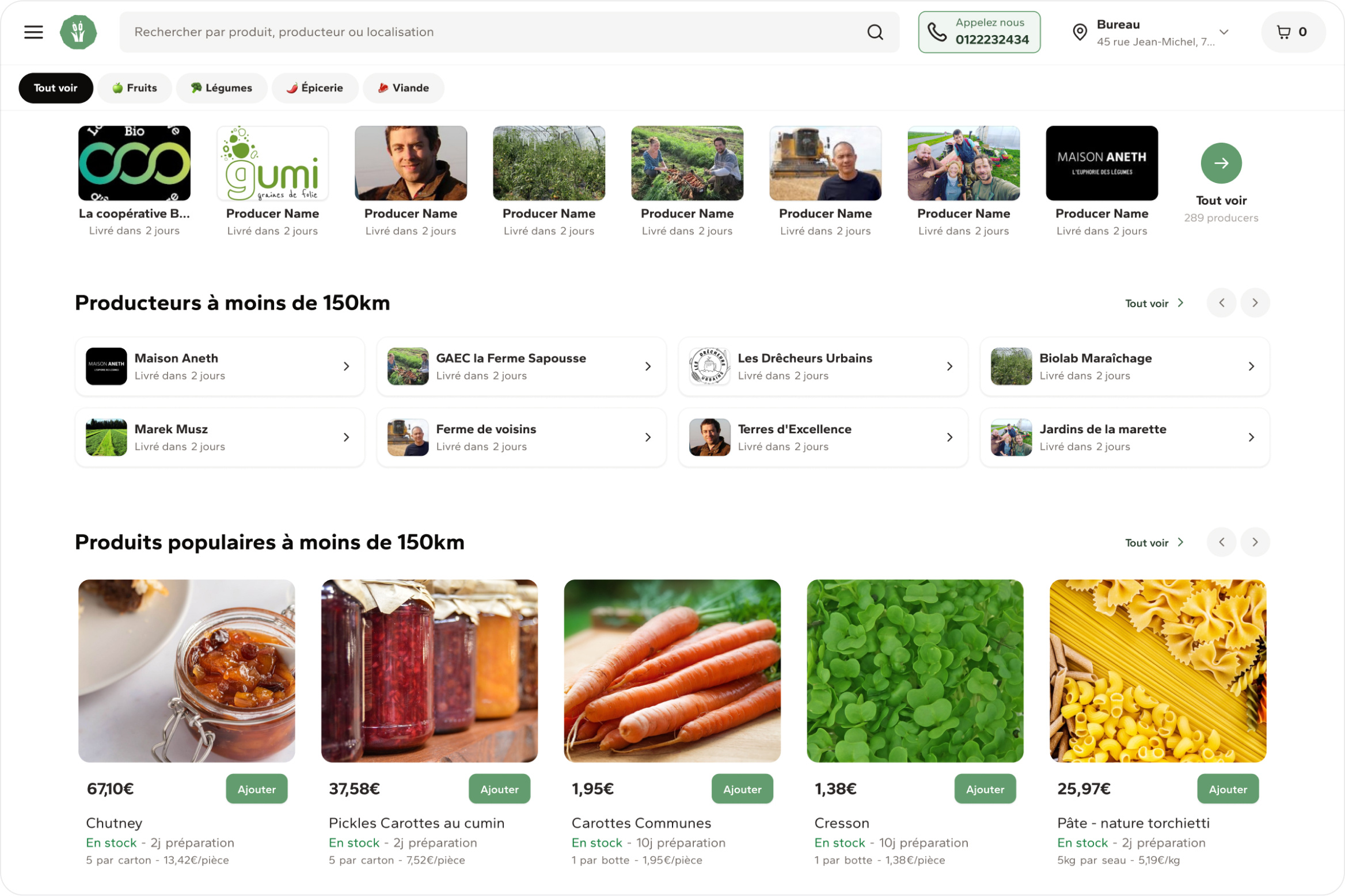B2B Marketplace agri cart ecommerce home marketplace result shopping