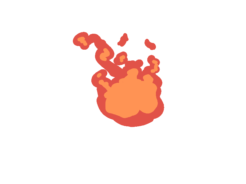 fire 2d animation graphic design