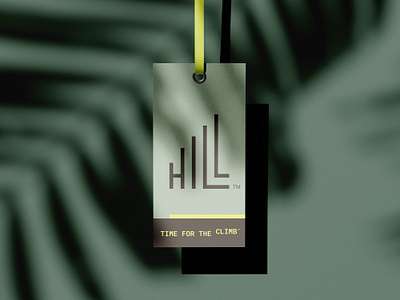 HILL Outdoor Product Tag achievement branding climb clothing fashion health hiking hill logo mountain nature outdoor print sports tag trekking utilitarian wear
