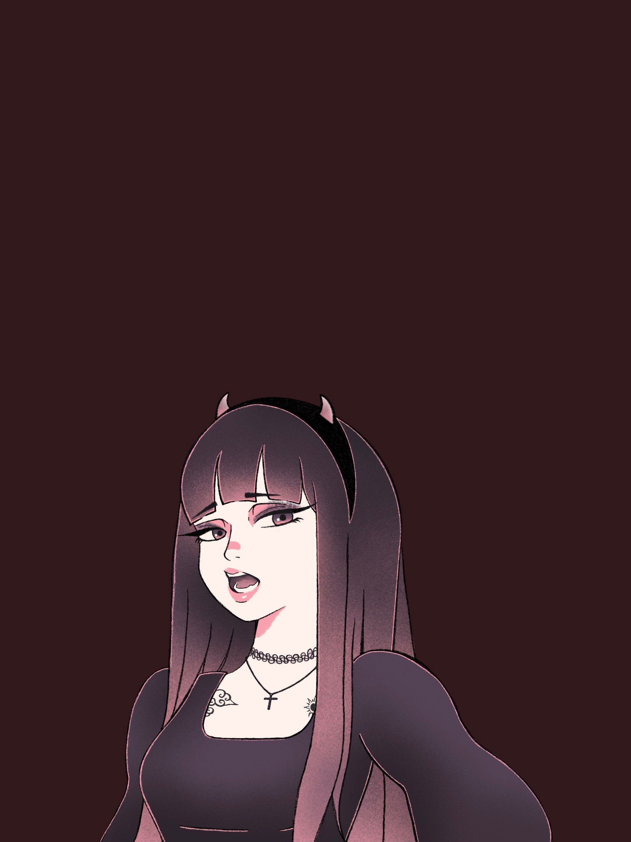 Peach digital art illustration procreate