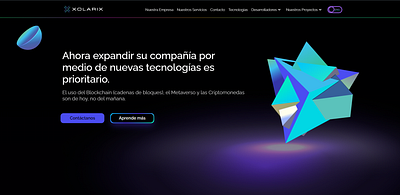 XOLARIX Lab Web page blockchain fintech graphic design ui ux web web3