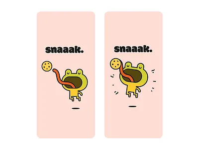 snaaak. character frog illustration