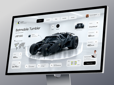 Car Rental Dashboard auto car car rent dashboard diagnostic elegant inspiration interface ios luxury modern web design product design rental ui ui design ux ux design vehicle website