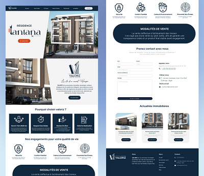 Valoriz - Real Estate - UI UX Design graphic design interface realestate ui ux