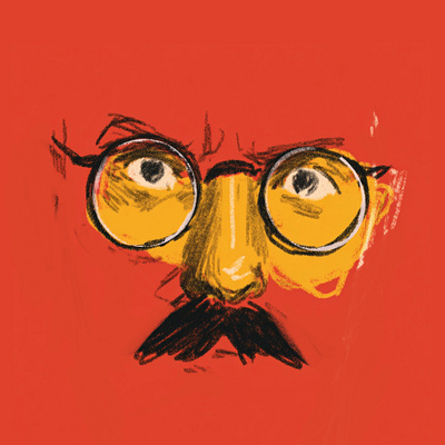 Stare 02 artist autoportrait character design eyes face glasses illustrated illustration illustrator madness people portrait portrait illustration procreate