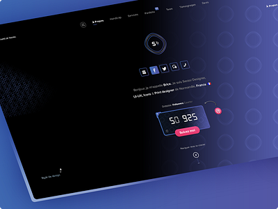 Dribbble Counter brand branding counter dark ui dribbble graphic design homepage icon set icos designer illustrator ai logo logotype photoshop psd print designer s senior designer social media typo typography ui ux designer uix elements web design widget