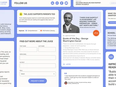Brand and marketing design for The Juice appdesign components ui uidesign ux uxdesign uxui uxuidesign webdesign