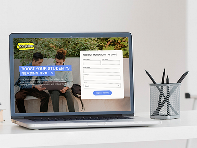 Brand and marketing design for The Juice banner components homepage responsive ui uidesign ux uxdesign uxui uxuidesign webdesign