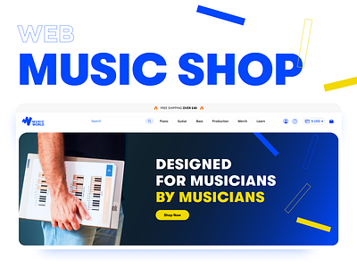 Music shop design icons music ui uiux