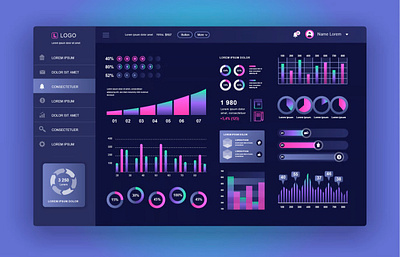 Professional data visualization designs crafted in Figma✨ dashboardui datavisualization figma ui