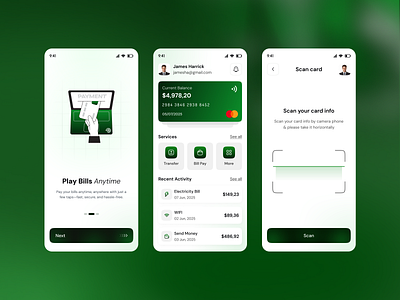 Bill Pay, Balance & Card Finance App balance transfer bank transfer banking app behance bill pay credit card finance app mobile banking smartbank