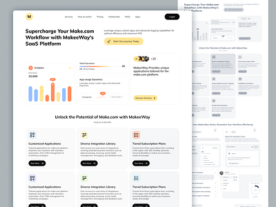 SaaS Platform UI UX Design automation branding case study design figma landing page saas saas web design ui ui design ui ux uidesign user interface design ux design ux research web design wireframe