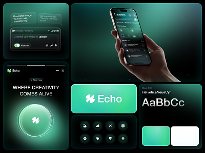Echo Branding - An AI-powered video generation platform ai ai editor branding editor logo platform product design tools design video editor web design