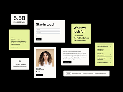 Web design and development for Compass Digital Ventures components ui uidesign ux uxdesign uxui uxuidesign web website