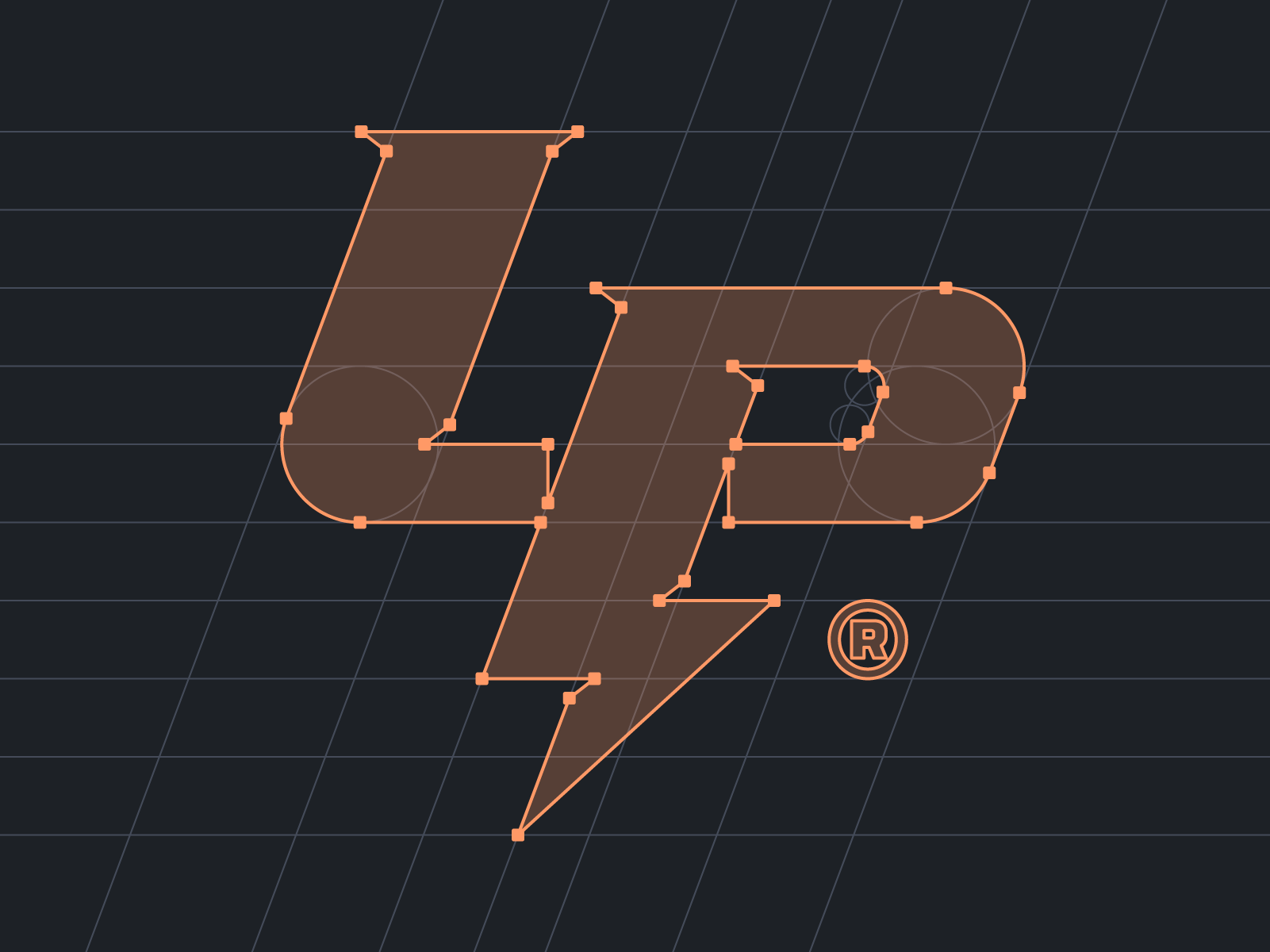 Lozano Power Electric Logo Construction branding construction design electric electrician graphic design grid logo logo design monogram visual identity