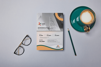 CINS Sponsorship Flyer Design adobe indesign advertising branding brochueure brochure canva canva design canva template design editorial design event flyer flyer design graphic design layout design magazine marketing print design social media design template design typography