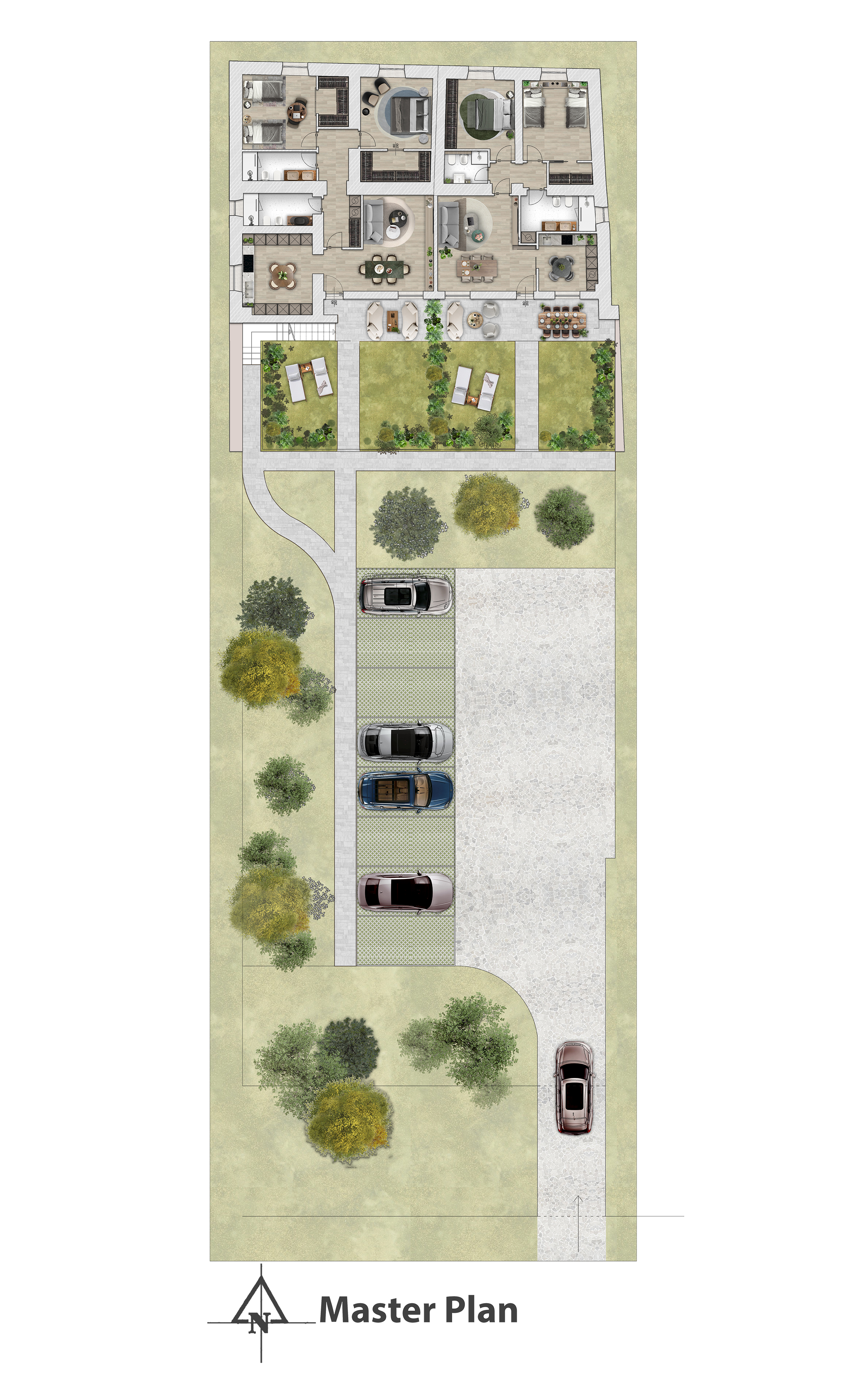 Master Plan Rendering in Photoshop graphic design urban master plan design